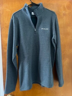 Columbia Men's Blue 1/4-Zip Fleece Pullover